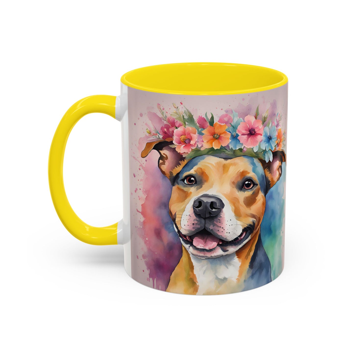 Staffordshire Bull Terrier 02 Accent Coffee Mug - Dog Lover Gift