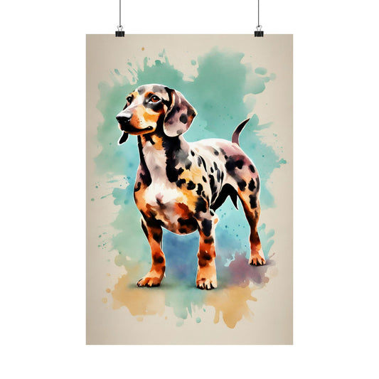 Dogs Dachshund 04 Matte Vertical Poster