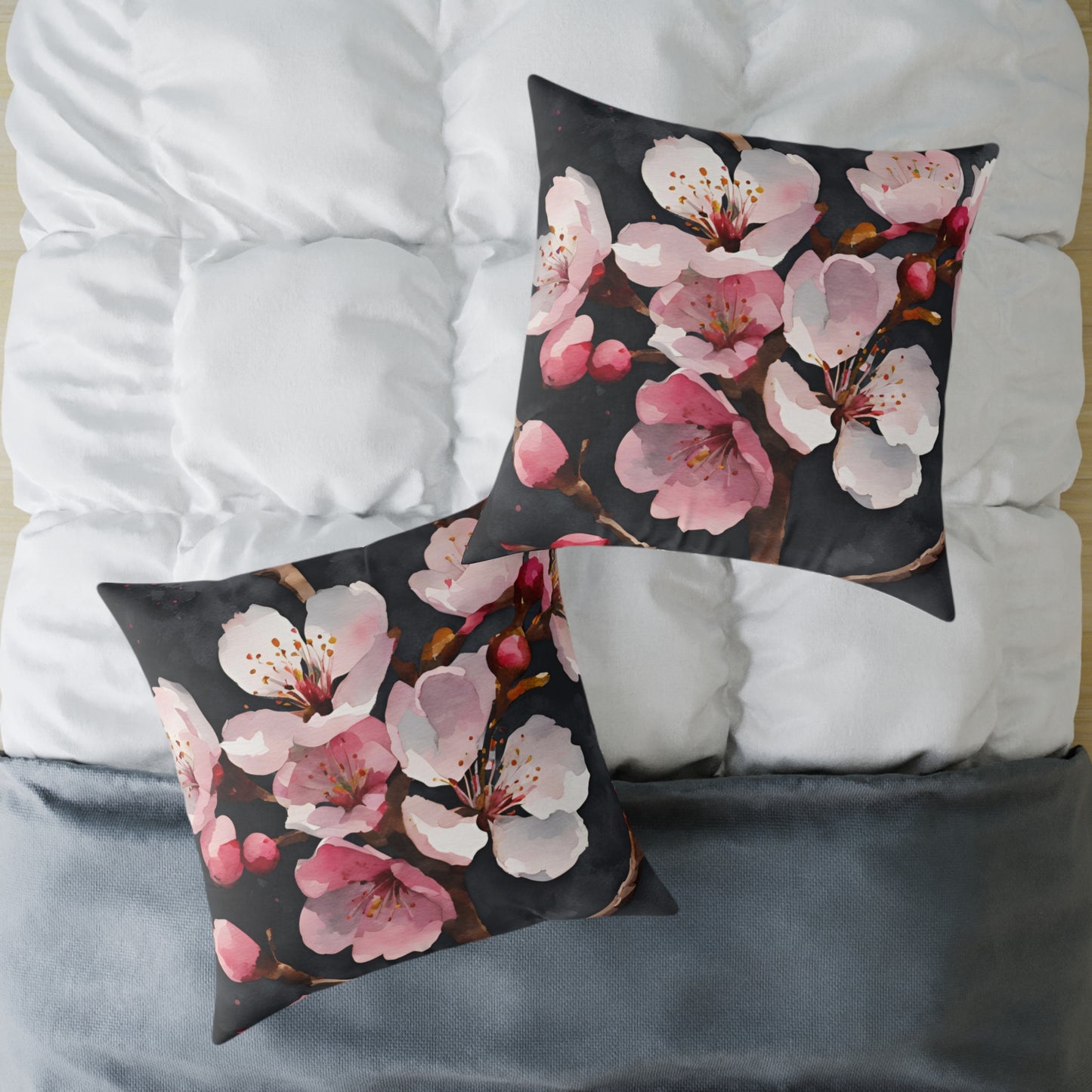 Cherry Blossom 02 Poly Pillow - Natures Beauty Design