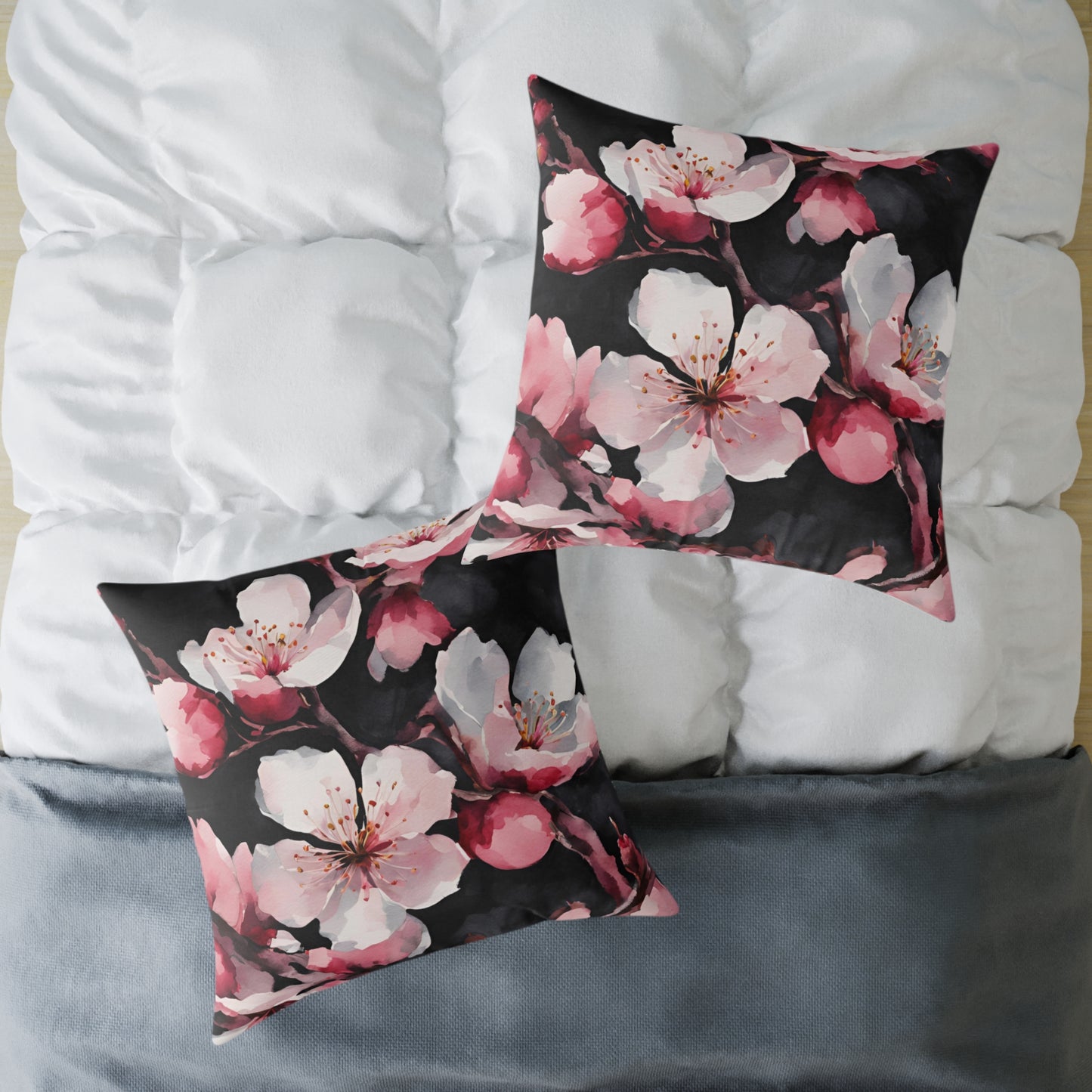 Cherry Blossom 01 Poly Pillow - Natures Beauty Design