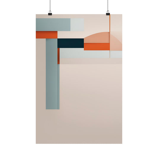 Retro abstract 4 Matte Vertical Posters