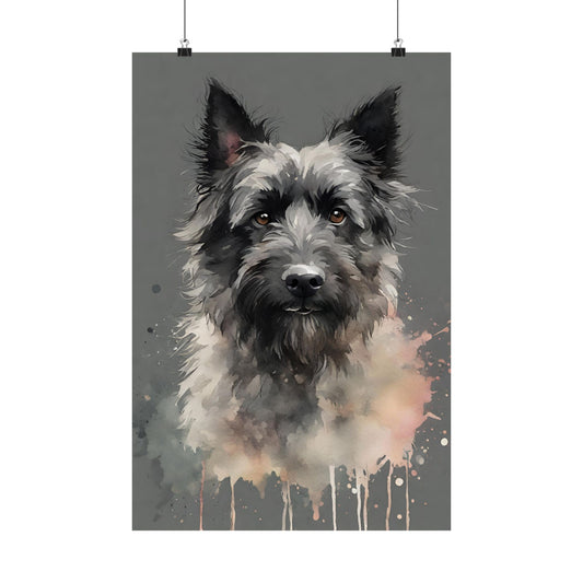 Dogs Gorgeous Scruff 01 Matte Vertical Poster