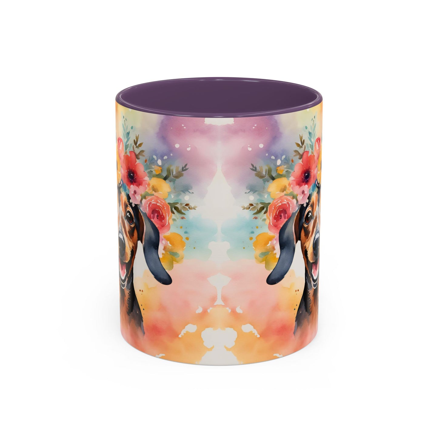 Dachshund 02 Accent Coffee Mug - Dog Lover Gift