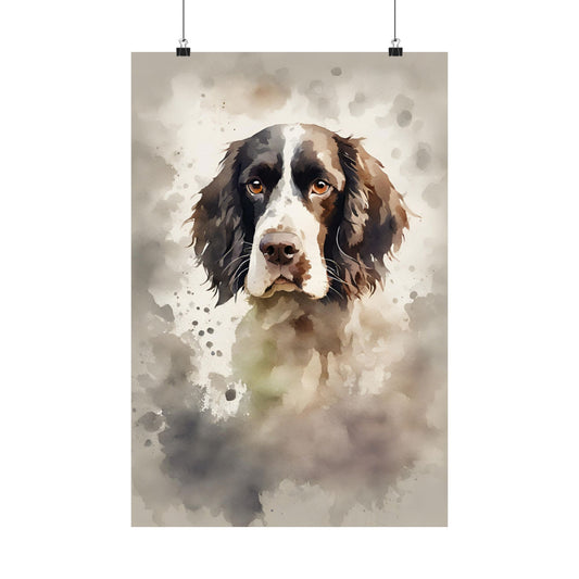 Dogs Springer Spaniel 02 Matte Vertical Poster