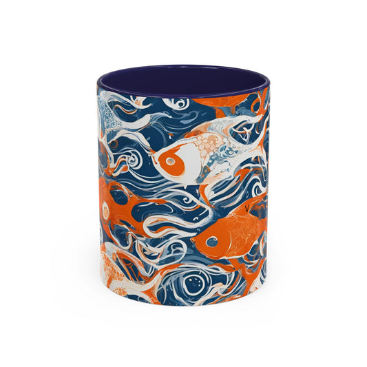 Orange Fish 09 Accent Coffee Mug (11oz)