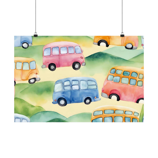 Nursery Transport 1 Matte Horizontal Posters
