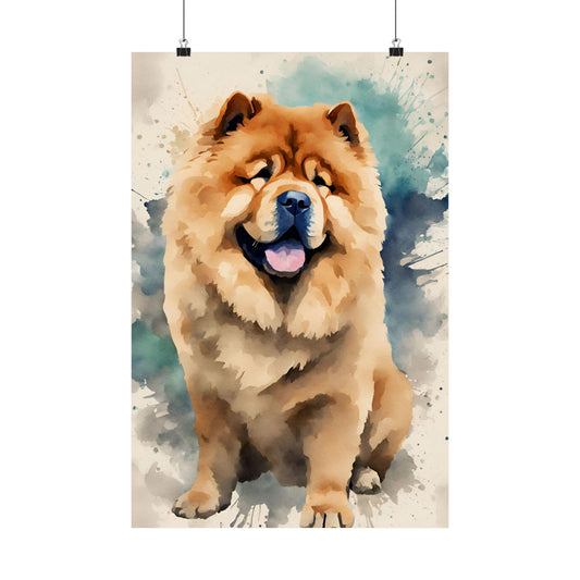 Dogs Chow Chow 01 Matte Vertical Poster