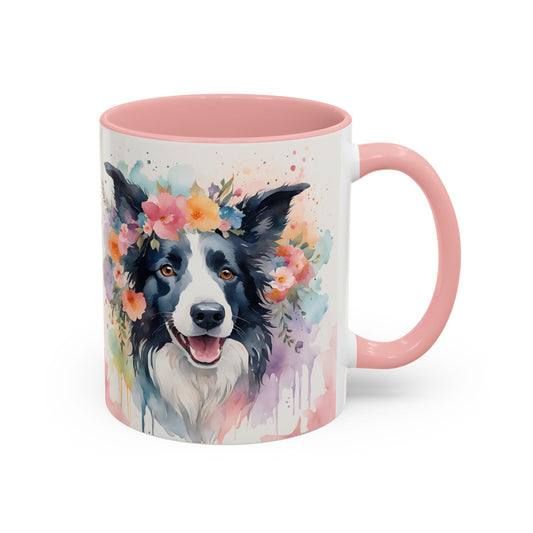 Border Collie 01 Accent Coffee Mug - Dog Lover Gift