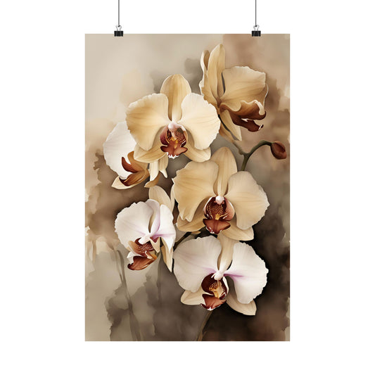Orchids 07 Matte Vertical Poster