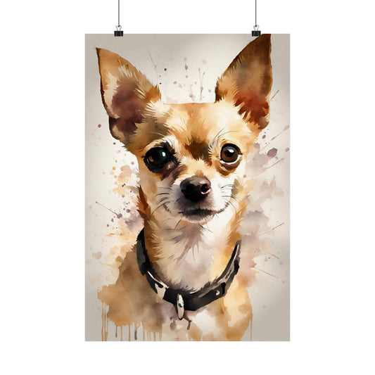 Dogs Chihuahua 02 Matte Vertical Poster