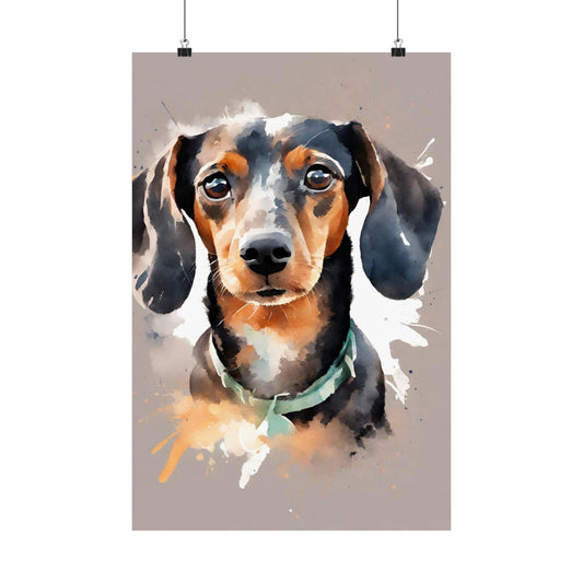 Dogs Dachshund 06 Matte Vertical Poster