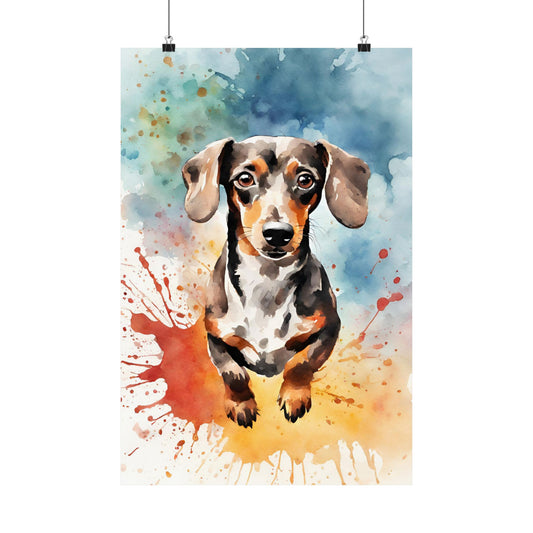 Dogs Dachshund 07 Matte Vertical Poster