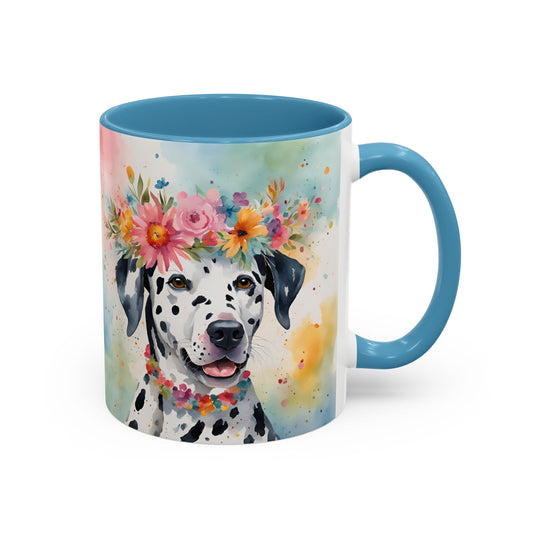 Dalmatian 02 Accent Coffee Mug - Dog Lover Gift