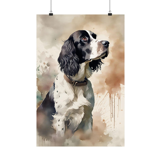 Dogs Springer Spaniel 04 Matte Vertical Poster