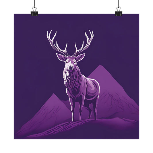 Lone Collection Stag 10 Matte Square Posters