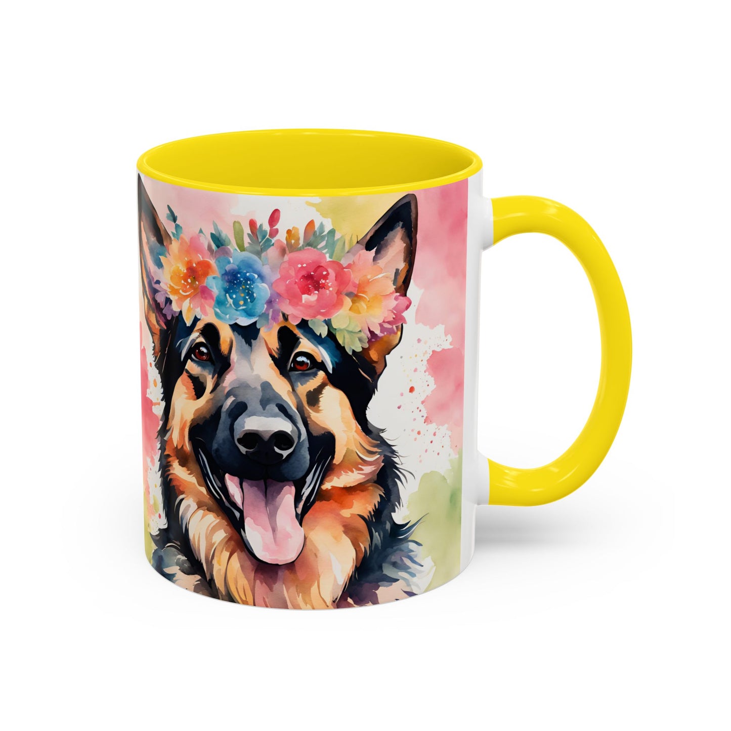 German Shepherd 03 Accent Coffee Mug - Dog Lover Gift