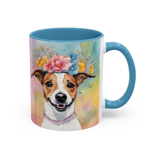 Jack Russell 03 Accent Coffee Mug - Dog Lover Gift