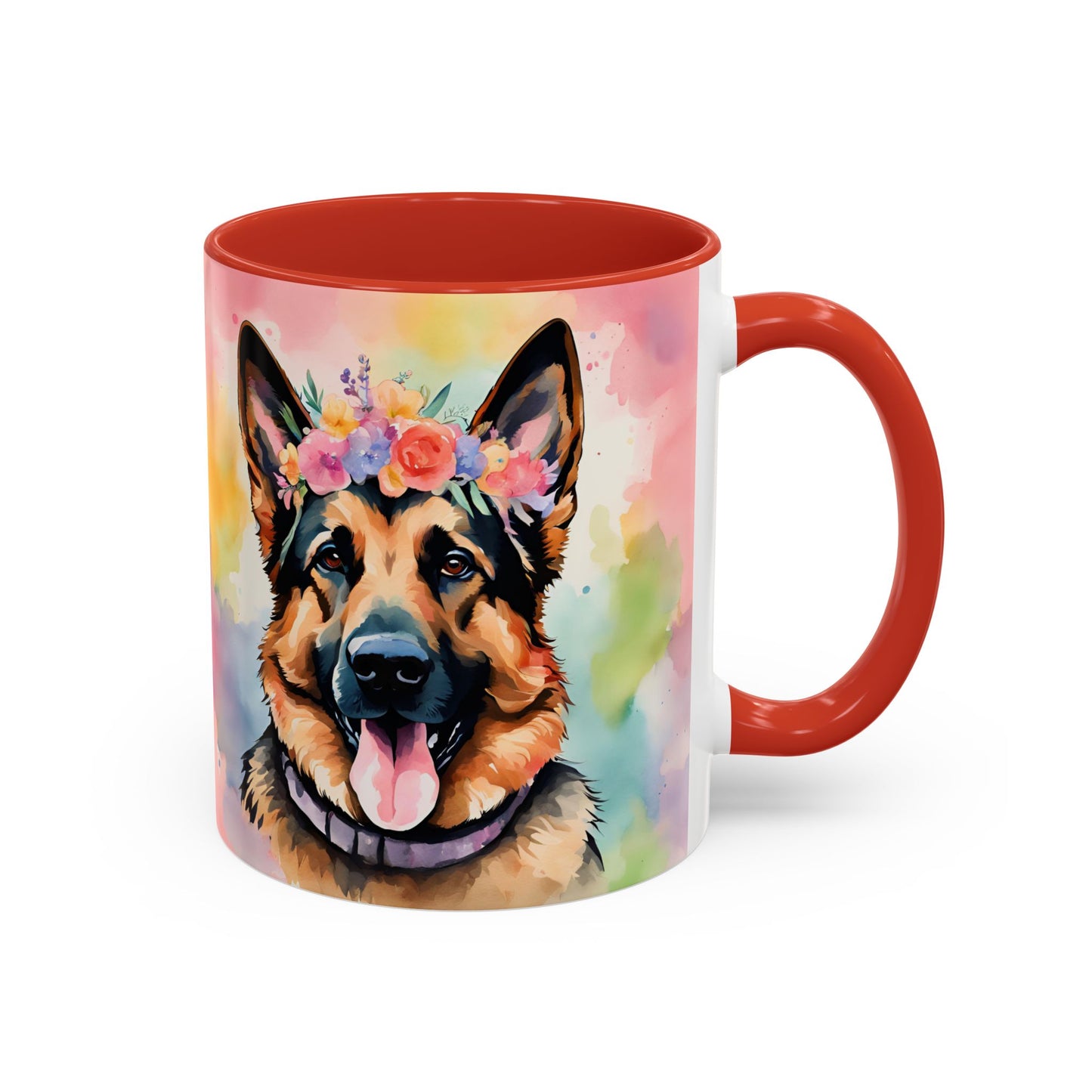 German Shepherd 01 Accent Coffee Mug - Dog Lover Gift