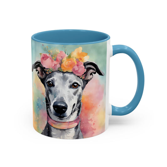 Greyhound 03 Accent Coffee Mug - Dog Lover Gift
