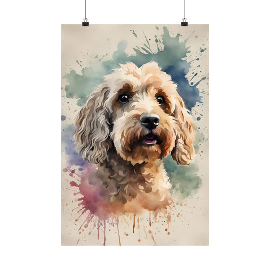 Dogs Cockapoo 02 Matte Vertical Poster