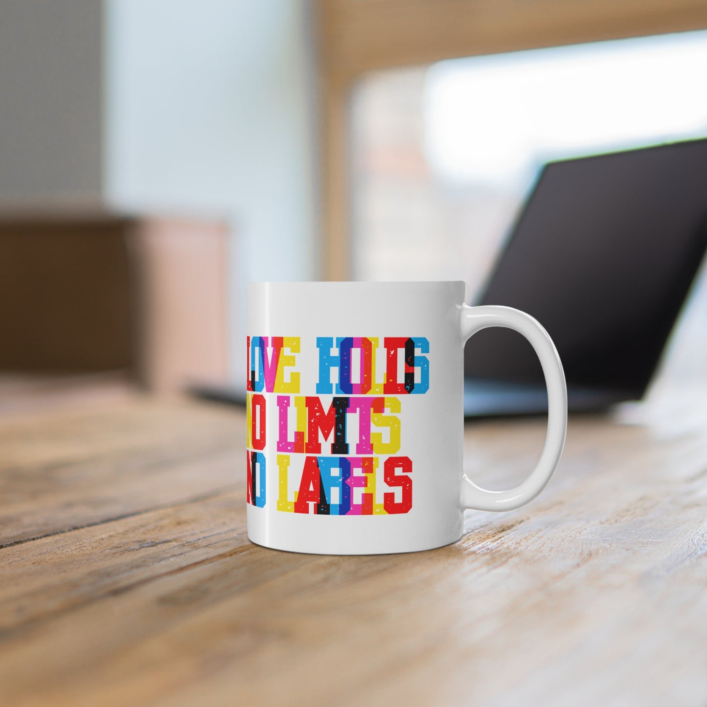 Love Holds No Limits No Labels Valentines Mug Ceramic 11oz