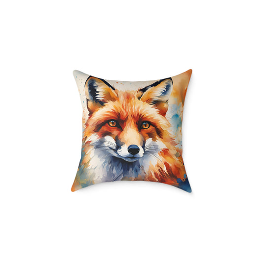 Fox 02 Poly Pillow - Natures Beauty Design