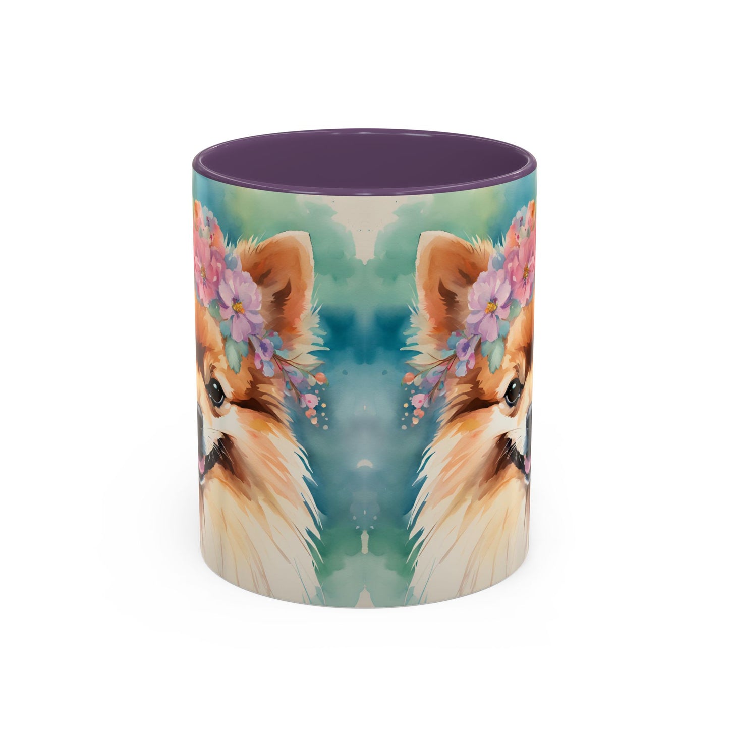 Pomeranian 03 Accent Coffee Mug - Dog Lover Gift