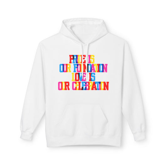 Pride Is Our Foundation Love Is Our Celebration Unisex Valentines Hoodie