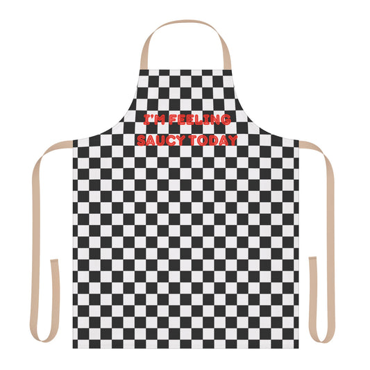 I’m Feeling Saucy Today Apron, Cooking Pun