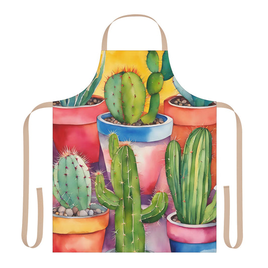 Multi Cacti 4 Adult Apron (AOP)