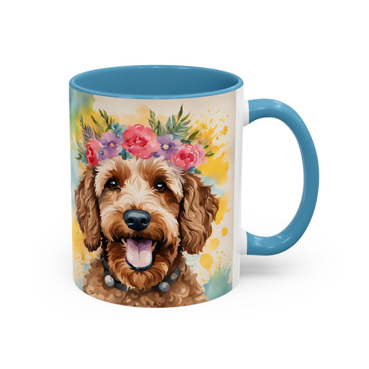 Cockapoo 04 Accent Coffee Mug - Dog Lover Gift