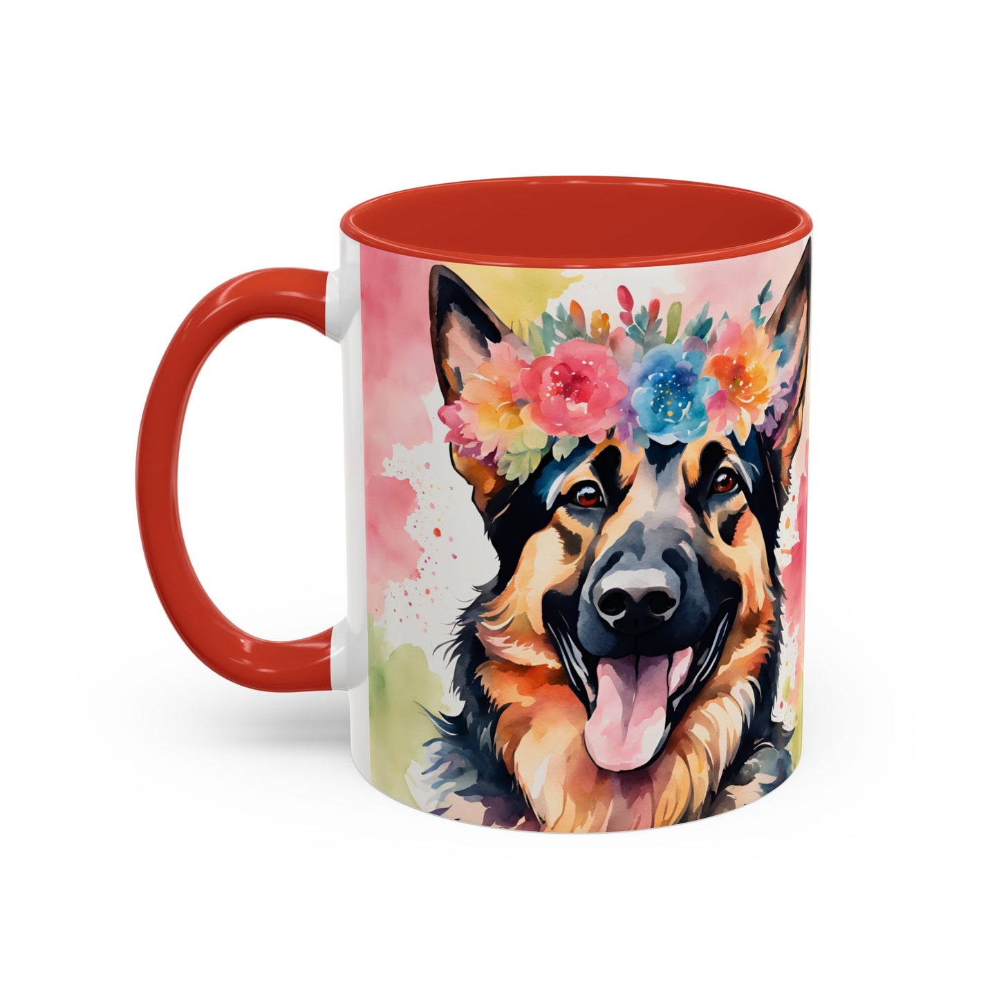 German Shepherd 03 Accent Coffee Mug - Dog Lover Gift