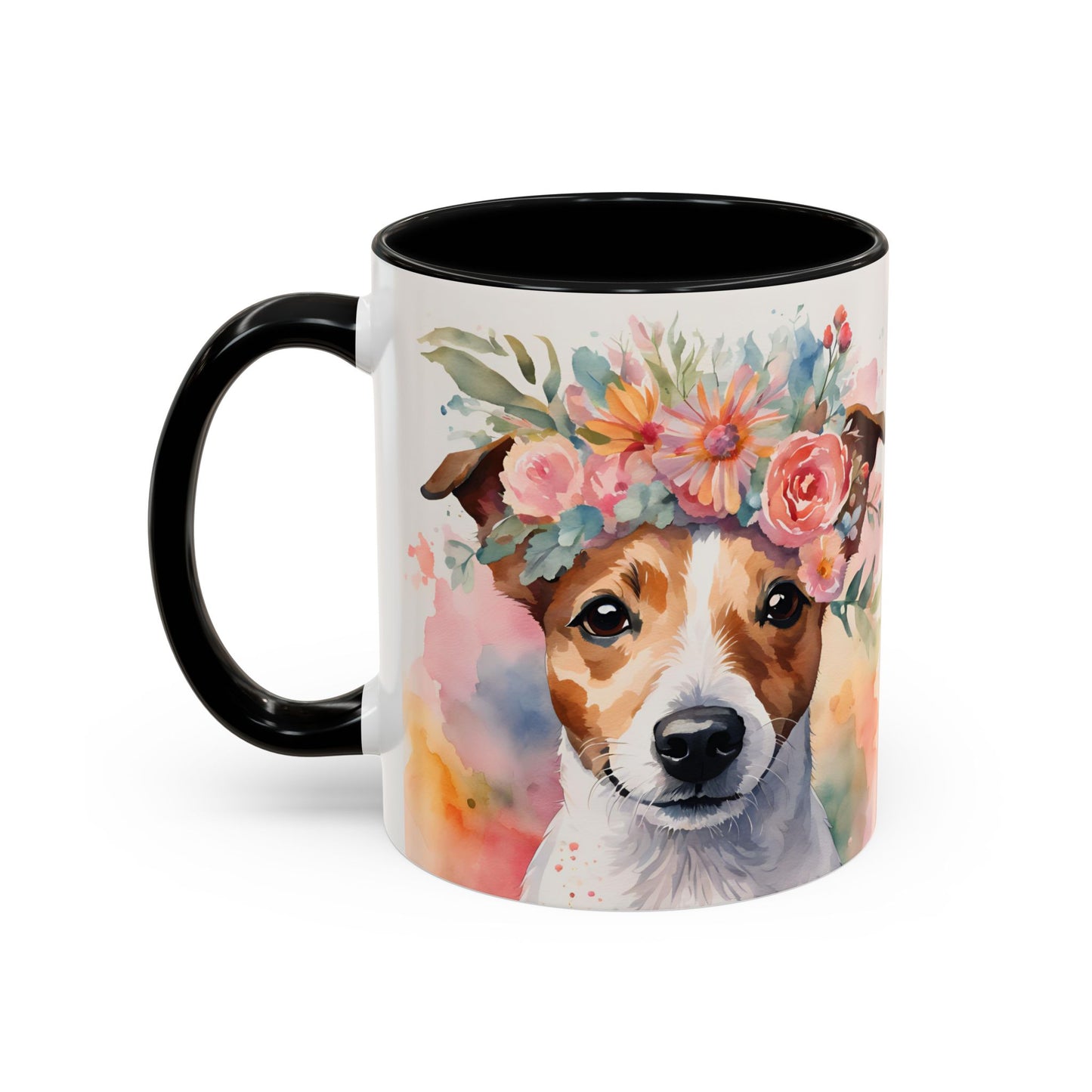 Jack Russell 01 Accent Coffee Mug - Dog Lover Gift