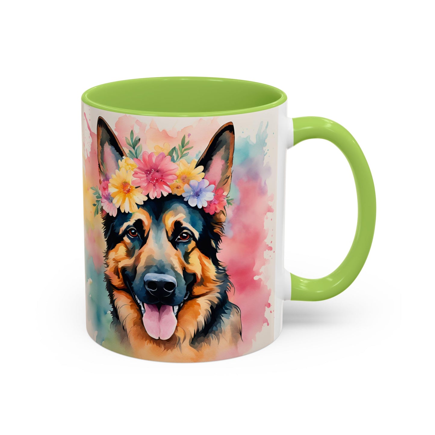 German Shepherd 02 Accent Coffee Mug - Dog Lover Gift