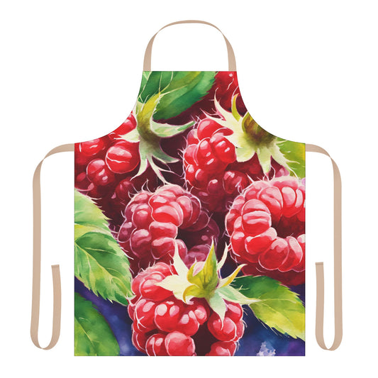 Raspberries 01 Apron 5-Color Straps