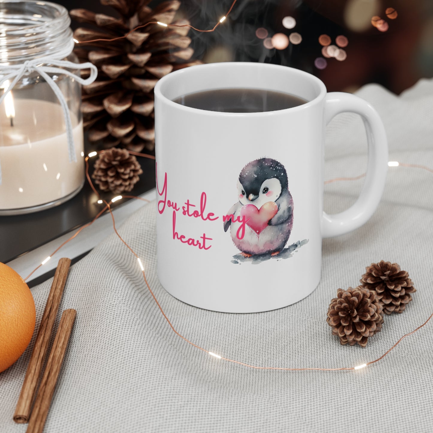 You Stole My Heart Valentines Mug Ceramic 11oz