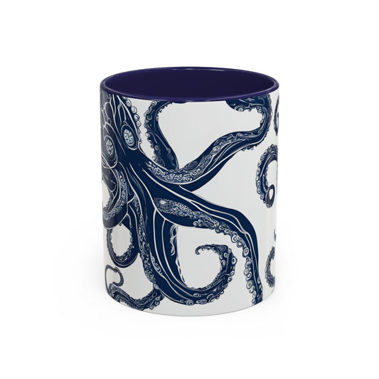 Octopus 4 Accent Coffee Mug (11oz)