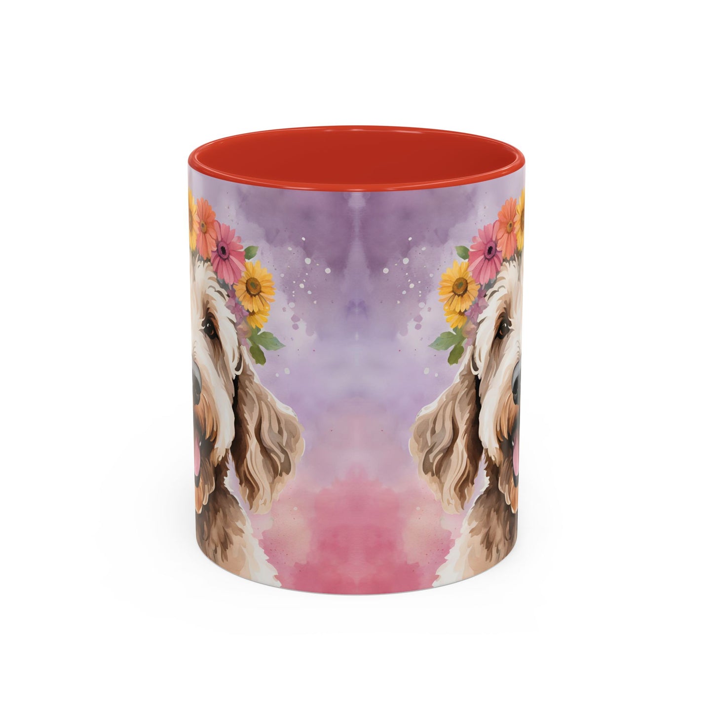 Labradoodle 02 Accent Coffee Mug - Dog Lover Gift