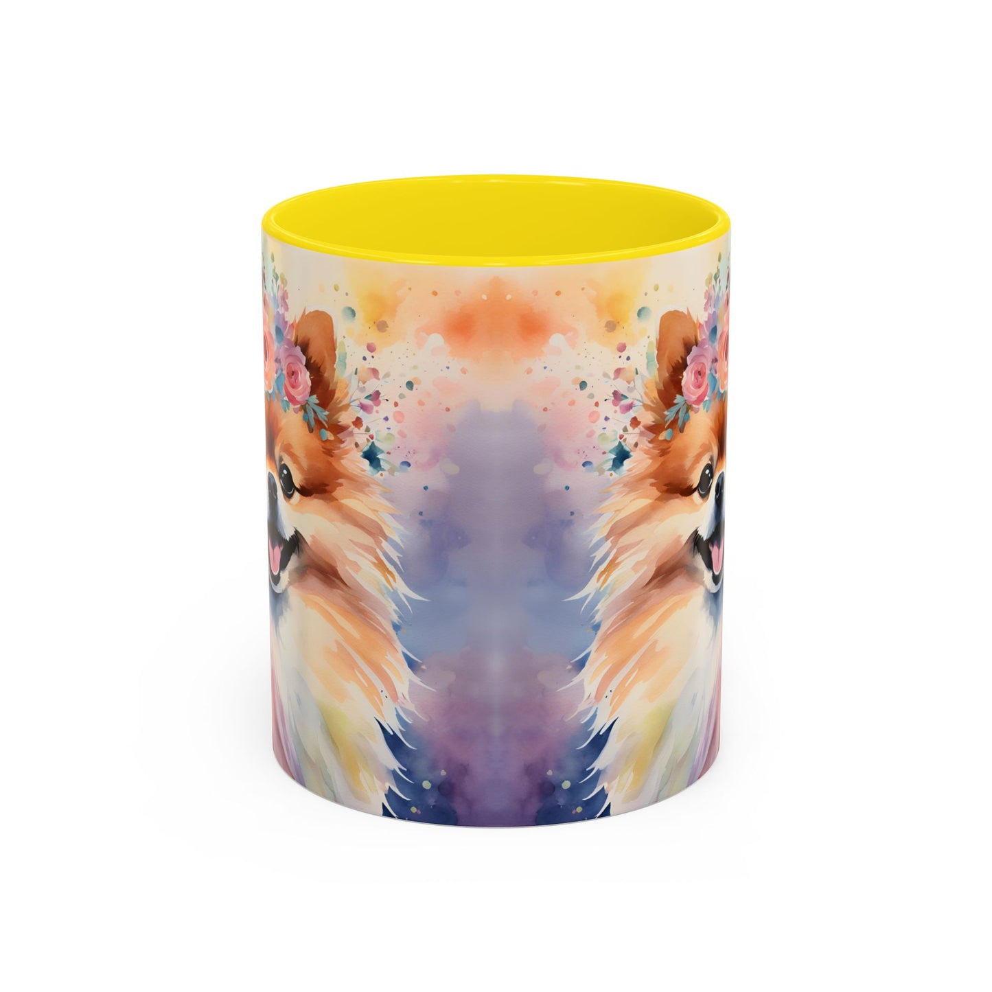Pomeranian 04 Accent Coffee Mug - Dog Lover Gift