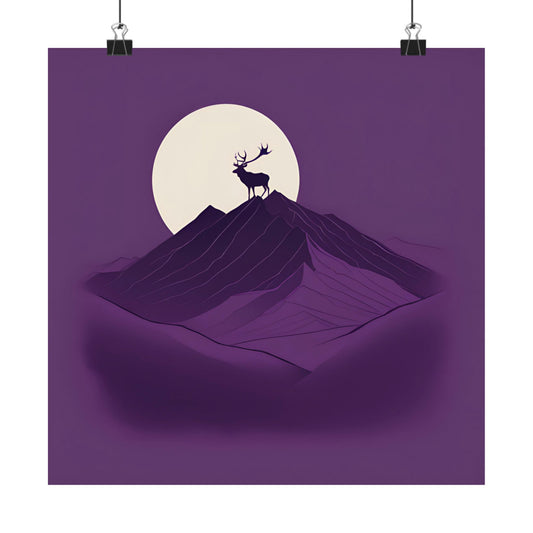 Lone Collection Stag 9 Matte Square Posters