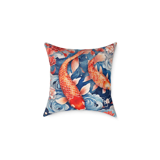 Koi Carp 05 Poly Pillow - Natures Beauty Design