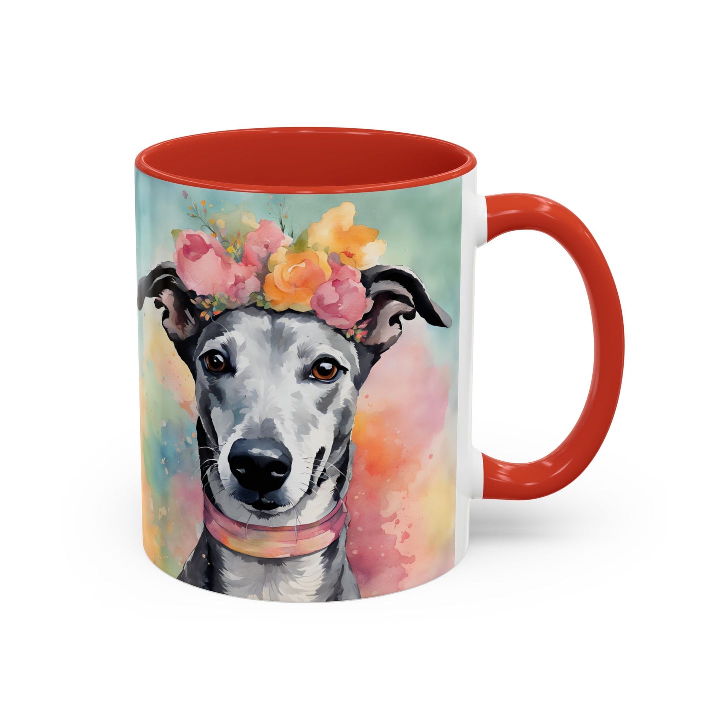 Greyhound 03 Accent Coffee Mug - Dog Lover Gift