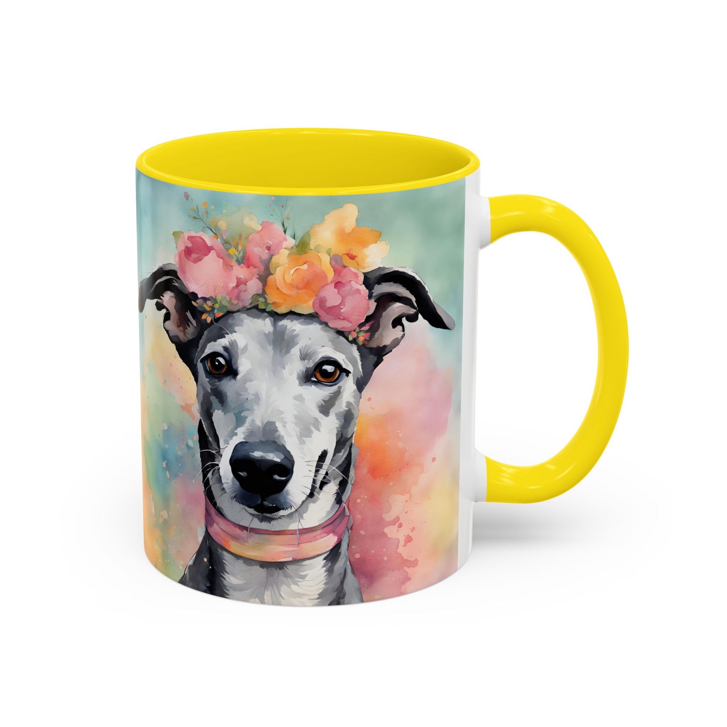 Greyhound 03 Accent Coffee Mug - Dog Lover Gift