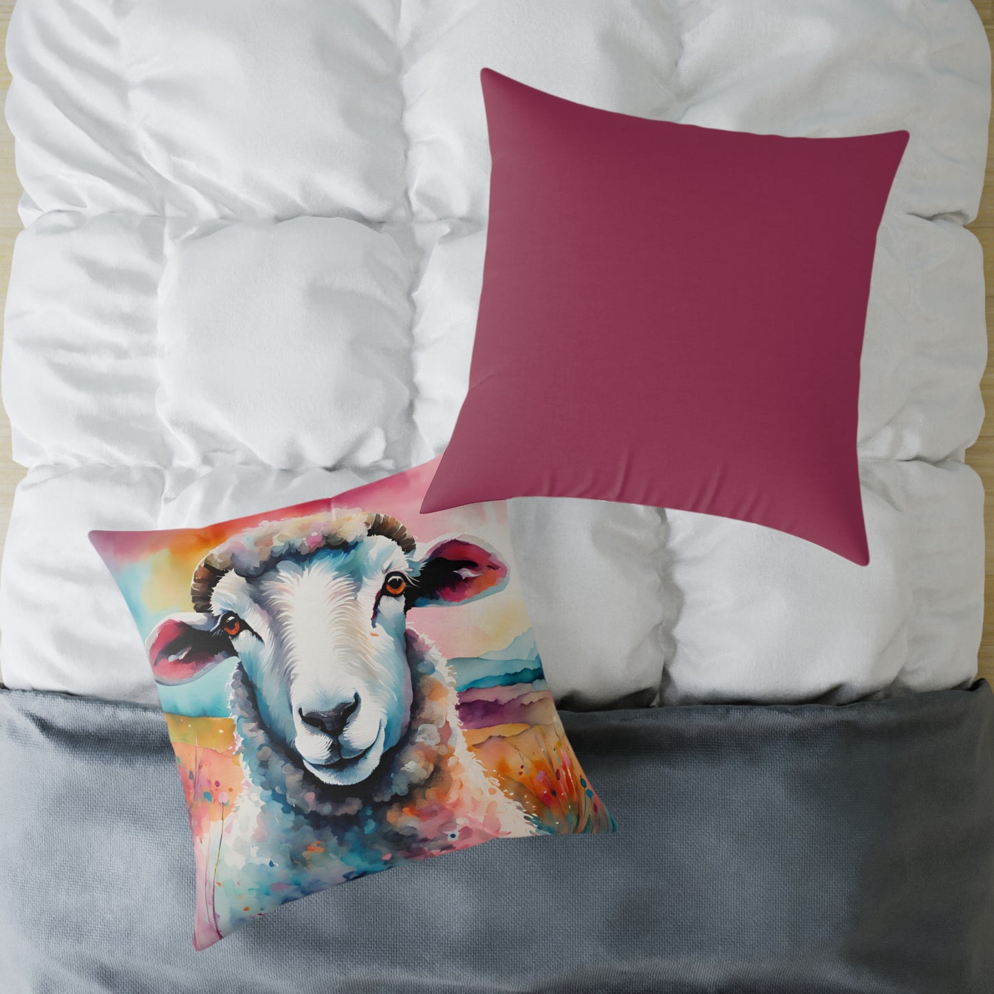 Sheep 01 Poly Pillow - Natures Beauty Design