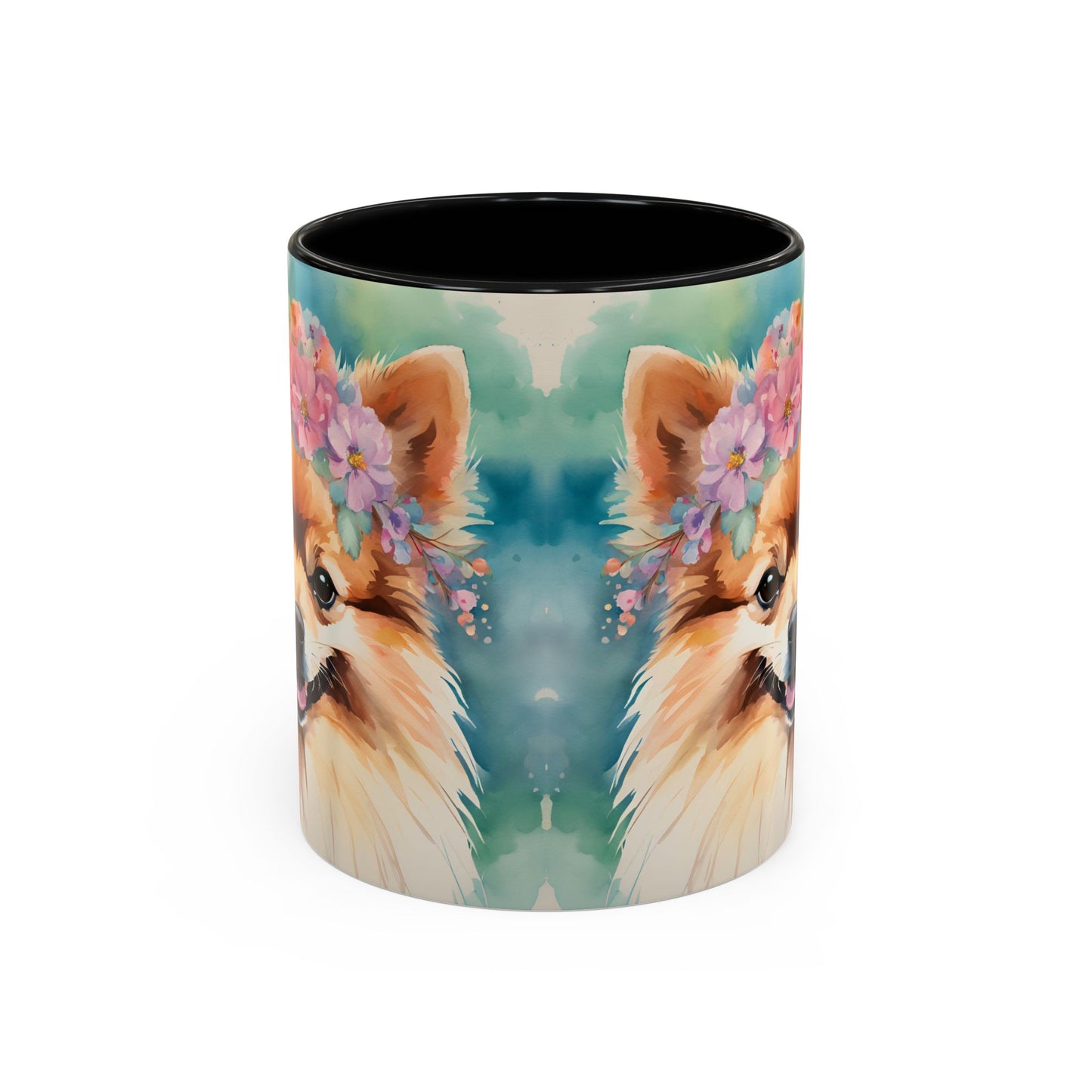 Pomeranian 03 Accent Coffee Mug - Dog Lover Gift