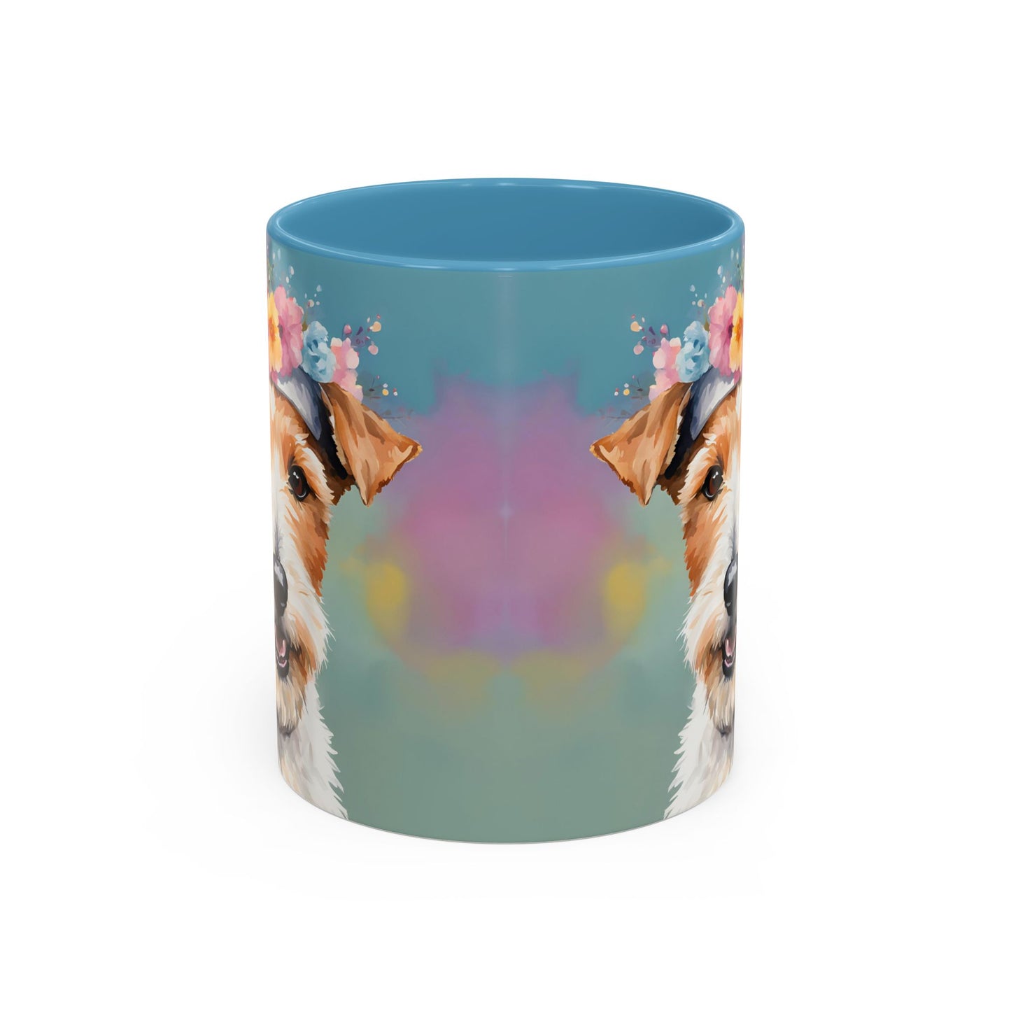 Fox Terrier 02 Accent Coffee Mug - Dog Lover Gift