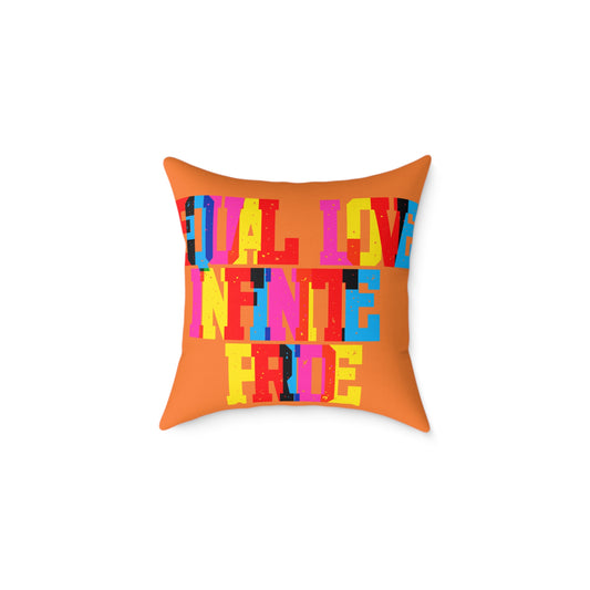Equal Love Infinite Pride Poly Pillow