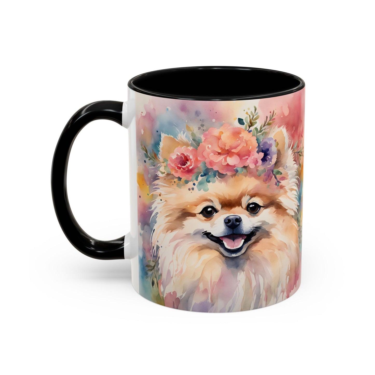 Pomeranian 02 Accent Coffee Mug - Dog Lover Gift