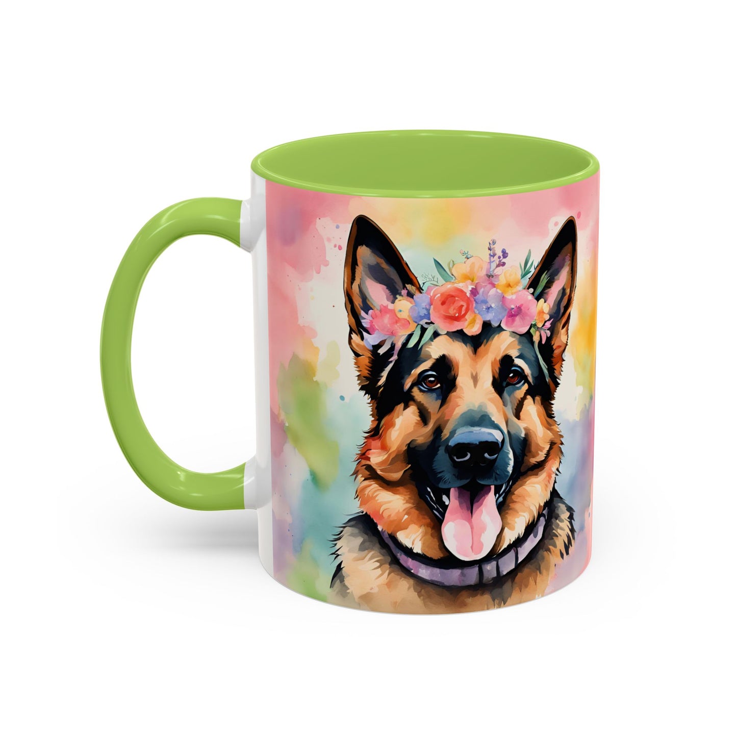 German Shepherd 01 Accent Coffee Mug - Dog Lover Gift