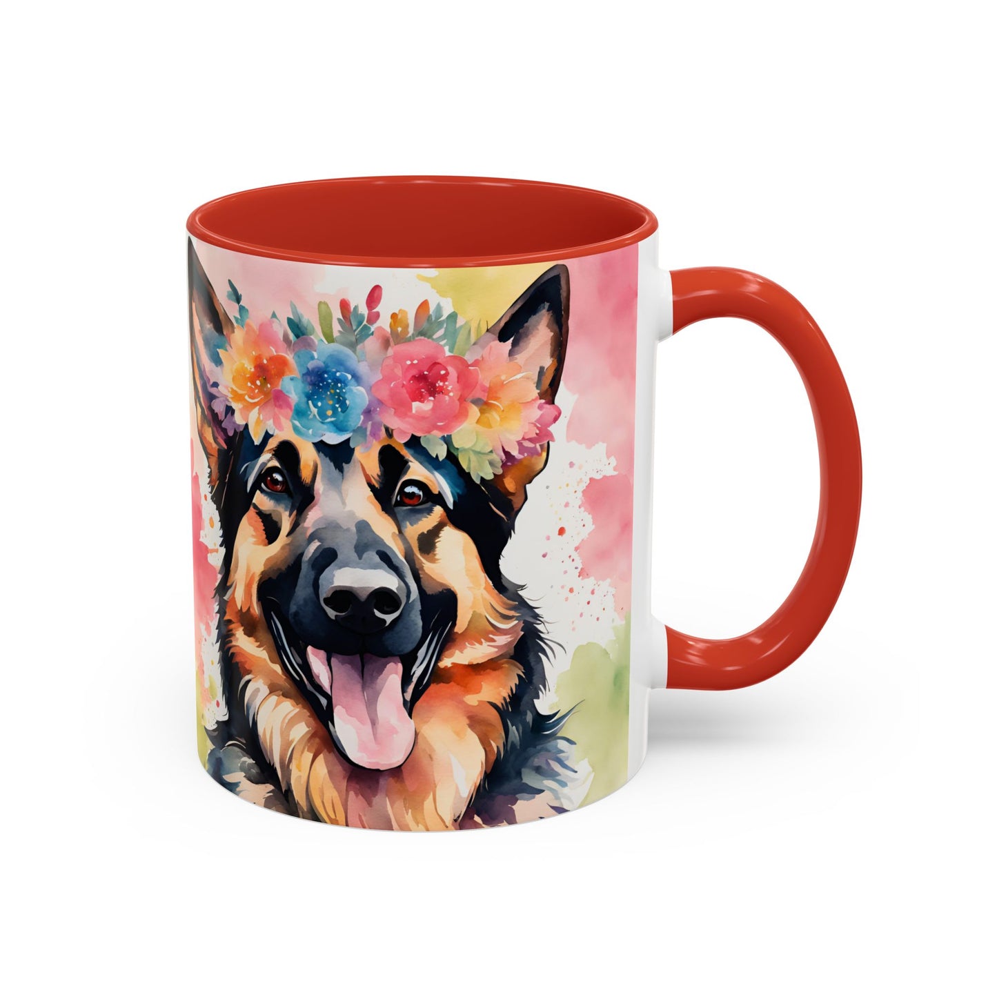 German Shepherd 03 Accent Coffee Mug - Dog Lover Gift